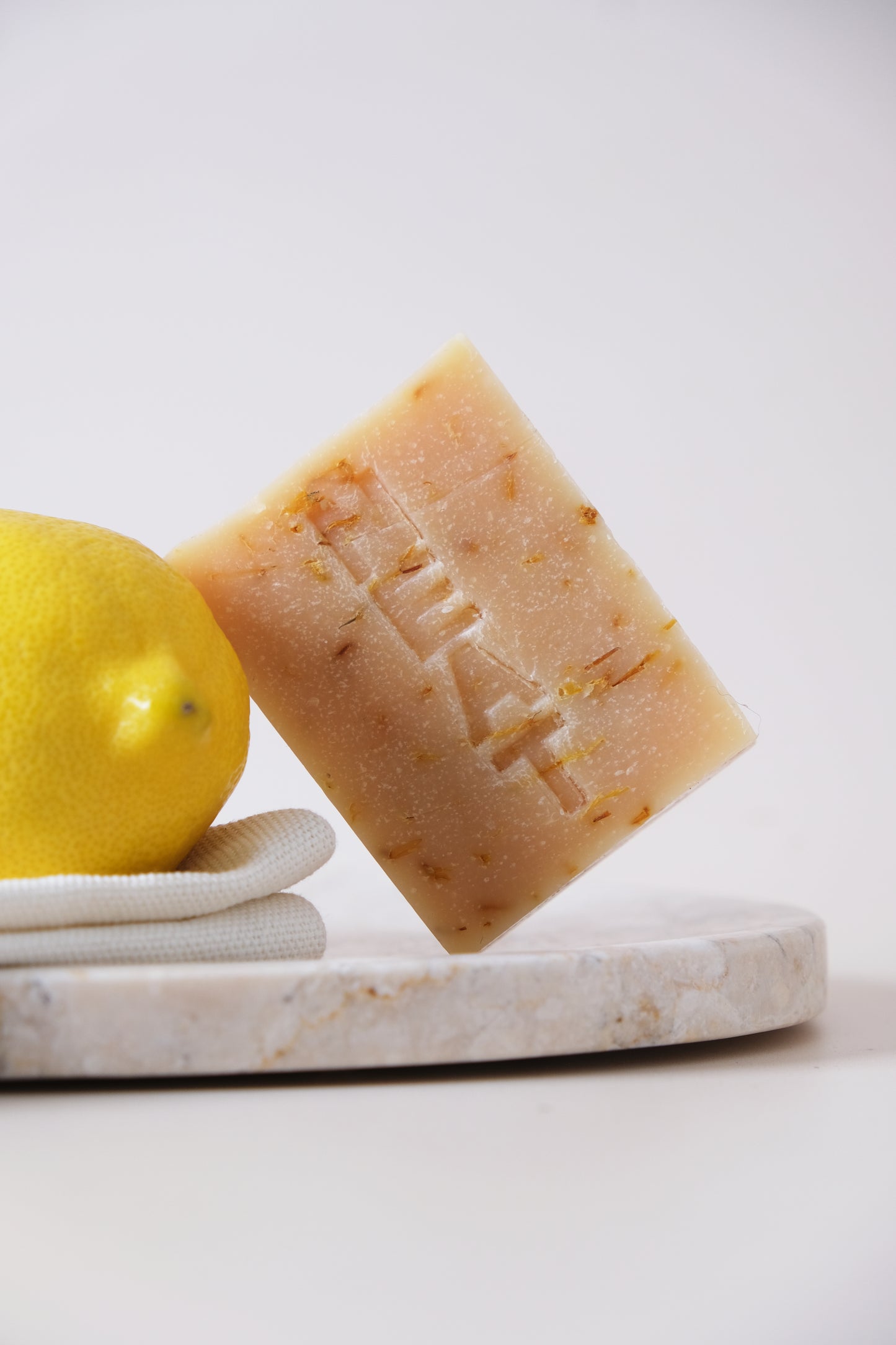 Superfatted soap Lemongrass, lime & bergamot |  Coconut milk & calendula flowers