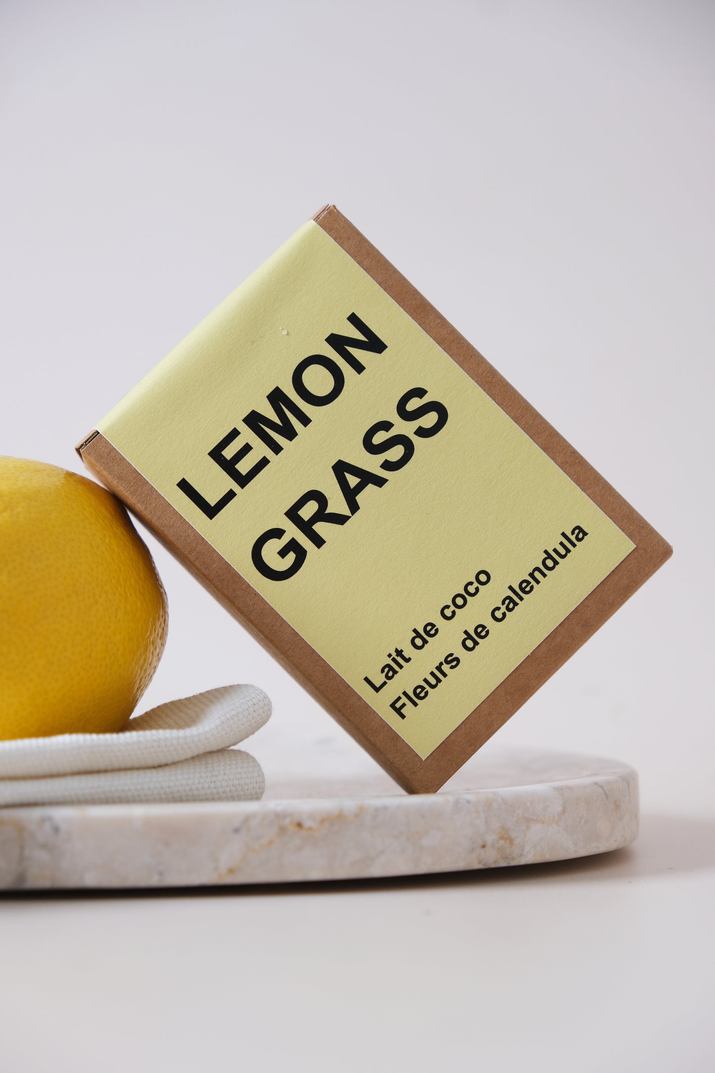 Superfatted soap Lemongrass, lime & bergamot |  Coconut milk & calendula flowers