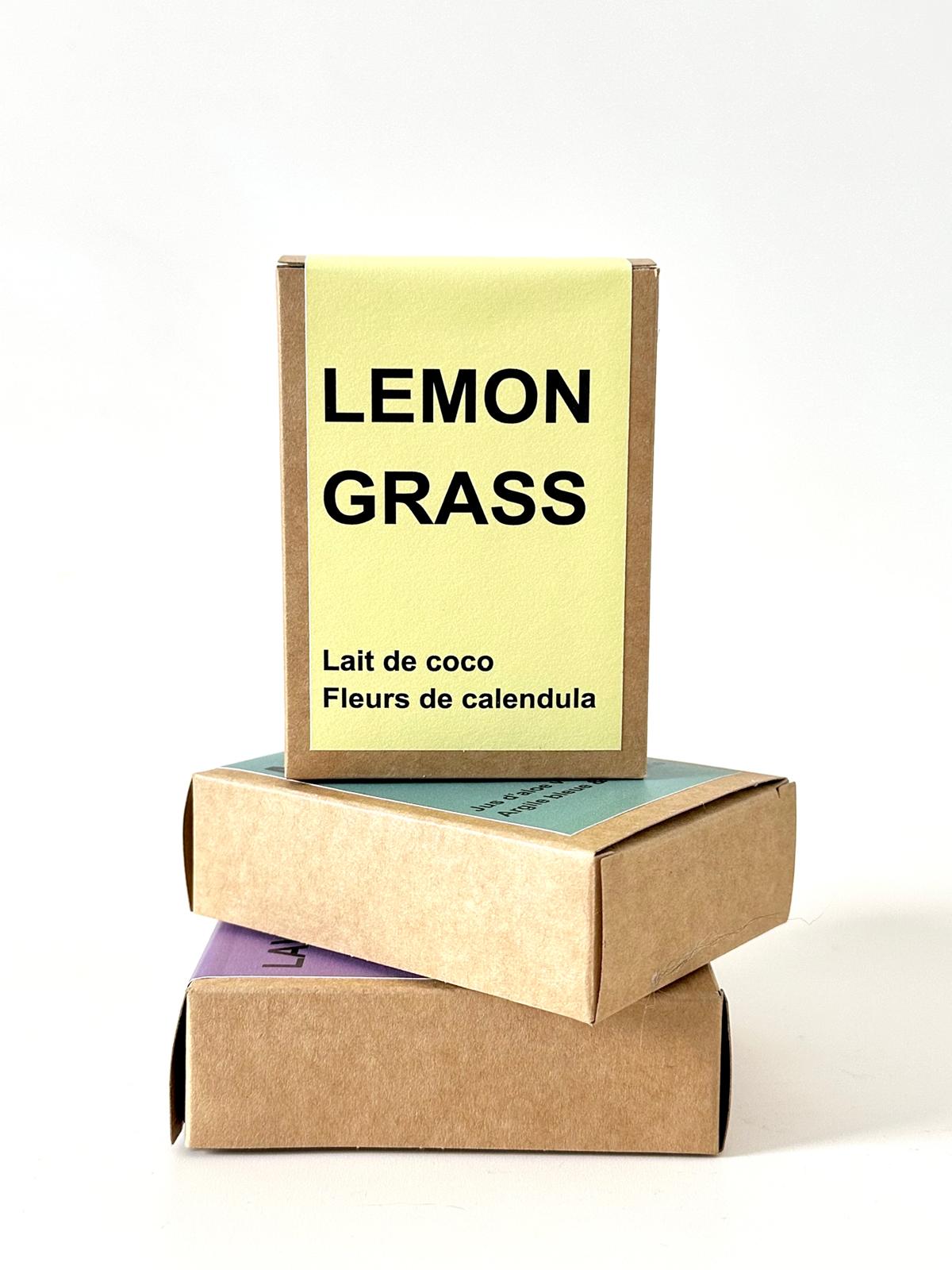 Superfatted soap Lemongrass, lime & bergamot |  Coconut milk & calendula flowers